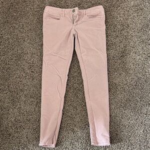 American Eagle Outfitters Light Pink Corduroy Jegging Pants
